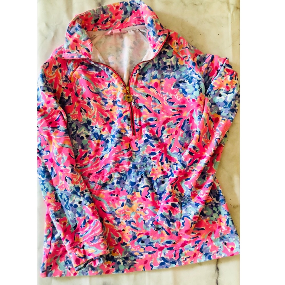 Lilly Pulitzer 3/4 Zip Pullover with Front Pockets
